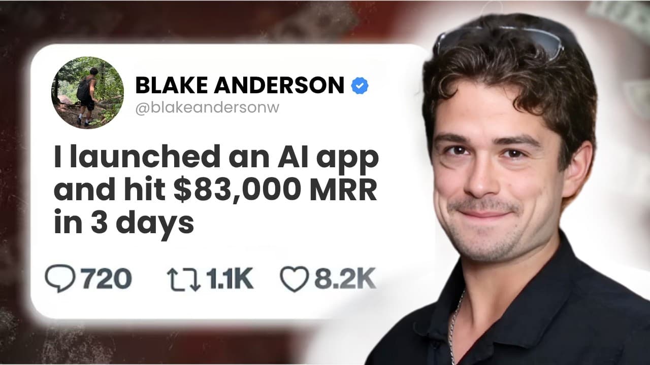 From Zero to $30M: How Blake Anderson Built a Viral AI App with No Coding Skills