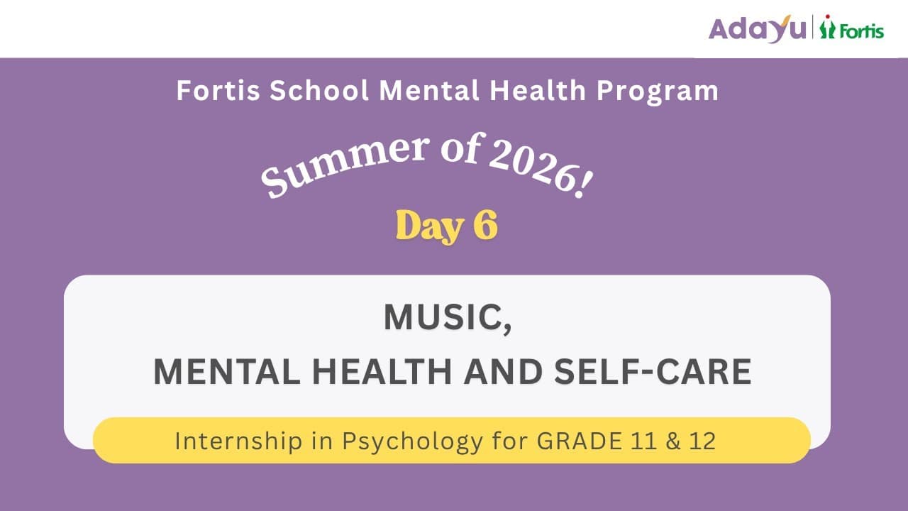 Day 6: Music, Mental Health and Self-care