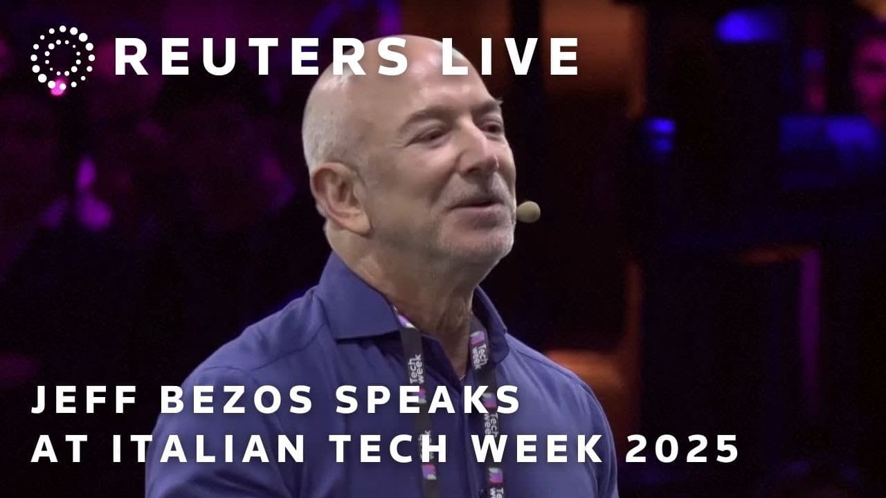 LIVE: Jeff Bezos speaks at Italian Tech Week 2025