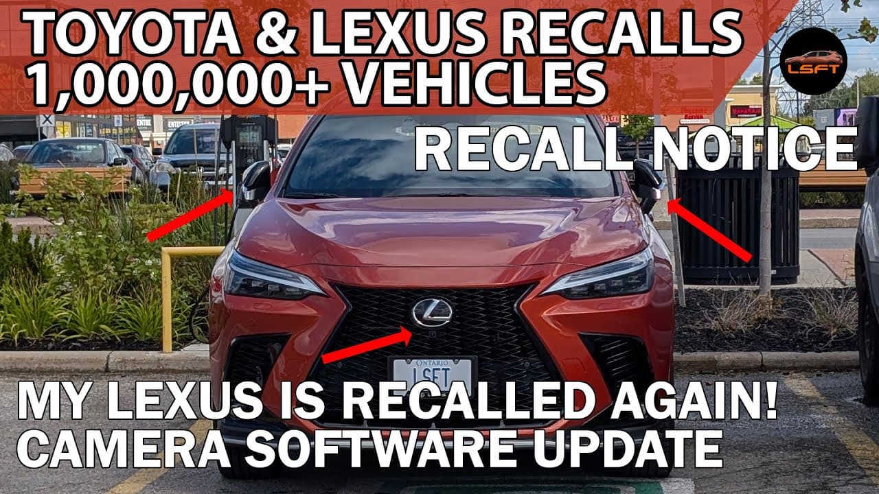 MASSIVE RECALL: 1 Million+ Toyota & Lexus Vehicles (Backup Camera Failure)