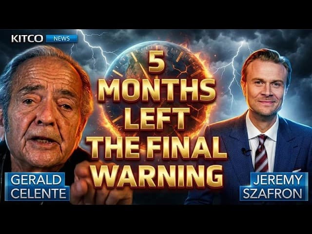 ‘You Have 5 Months Left’: Gerald Celente’s Final Warning For The U.S. Economy