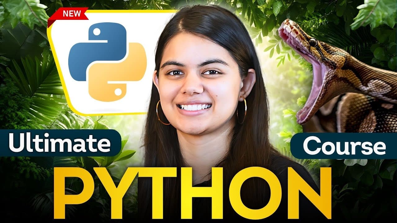 Python Tutorial for Beginners - Full Course (with Notes & Practice Questions)