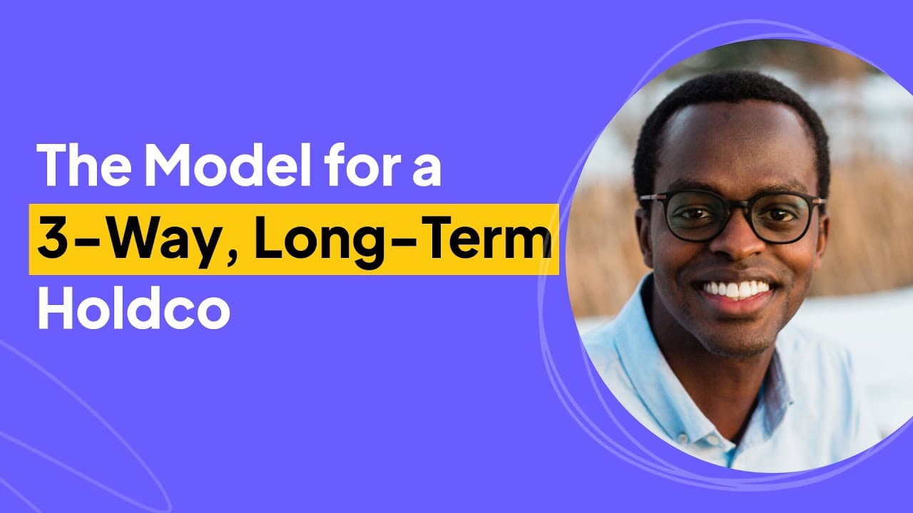 The Model for a 3 Way, Long Term Holdco | Marc Nzojibwami Interview