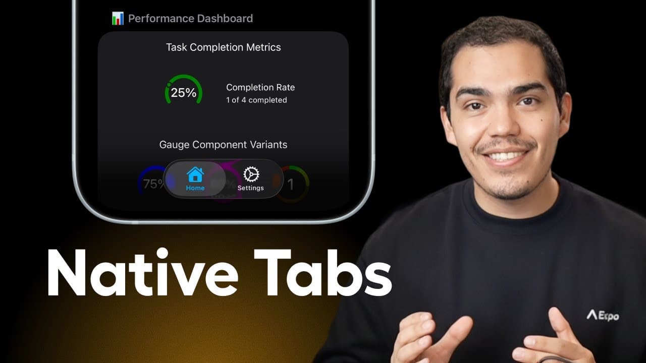 Liquid Glass Tabs with Expo Router v6 | Native Tabs