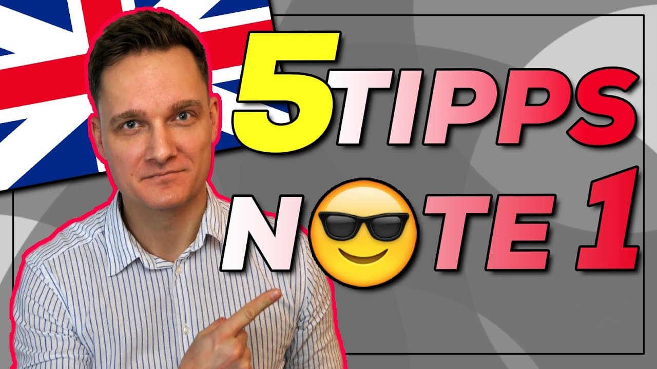 NOTE 1 - 5 TIPPS | Mündliche Prüfung Englisch 2026 Klasse 10 - SEK1 Realschule/Hauptschule etc