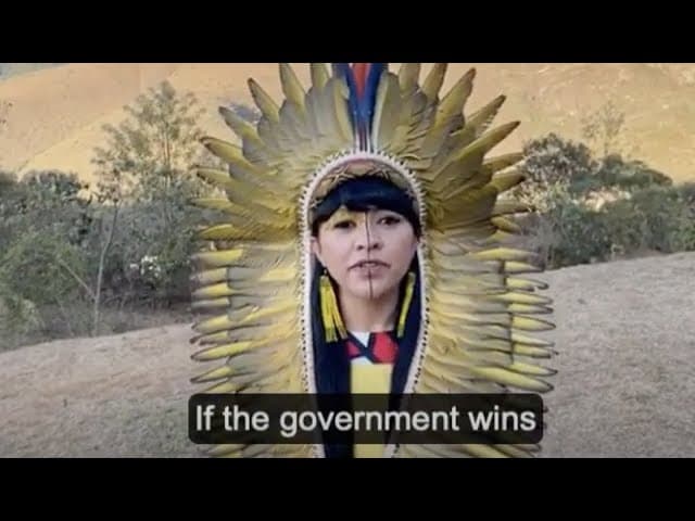 Last Warning Campaign: Video from Teia das 5 Curas Network of Indigenous Communities in Brazil