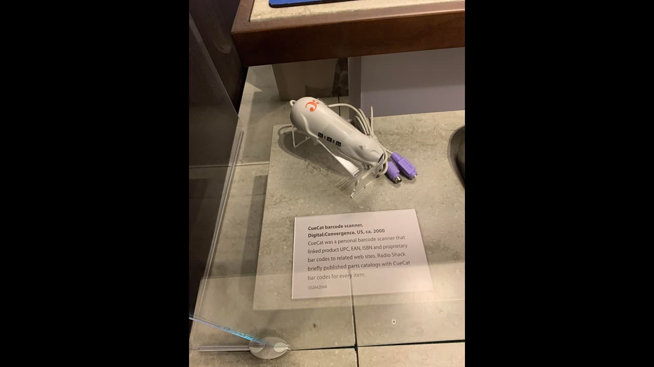 CueCat within the Computer History Museum - Input output Curiosities 2022!