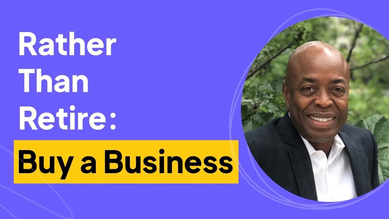 Rather Than Retire, Buy a Business | Maurice Thomas Interview