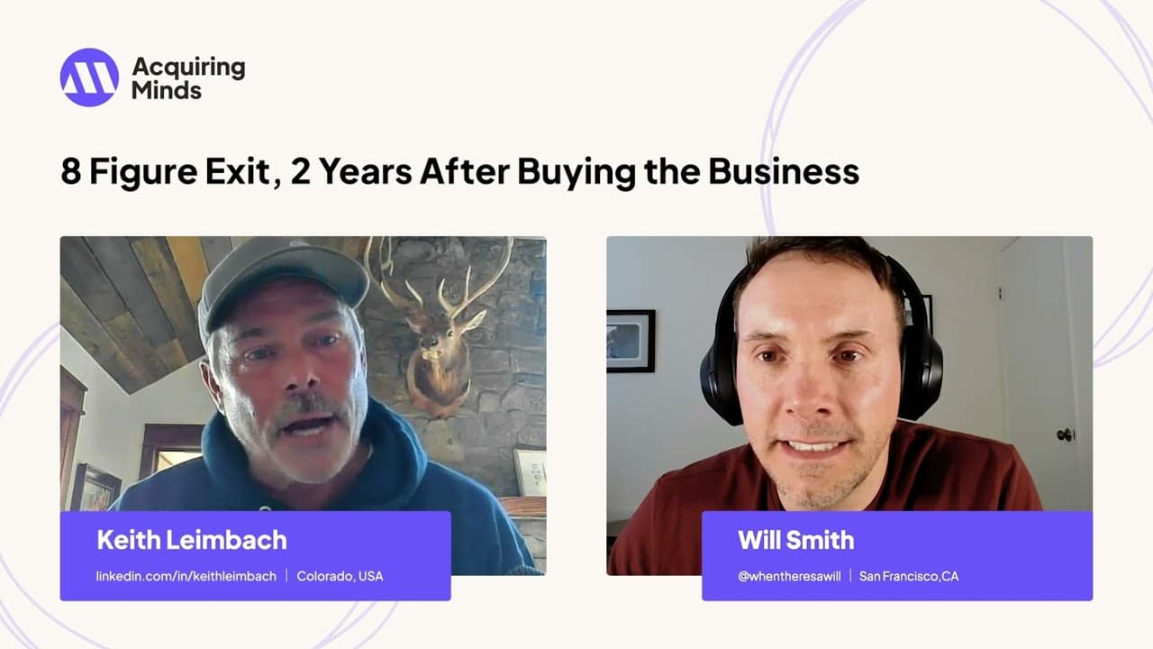 8 Figure Exit, 2 Years After Buying the Business