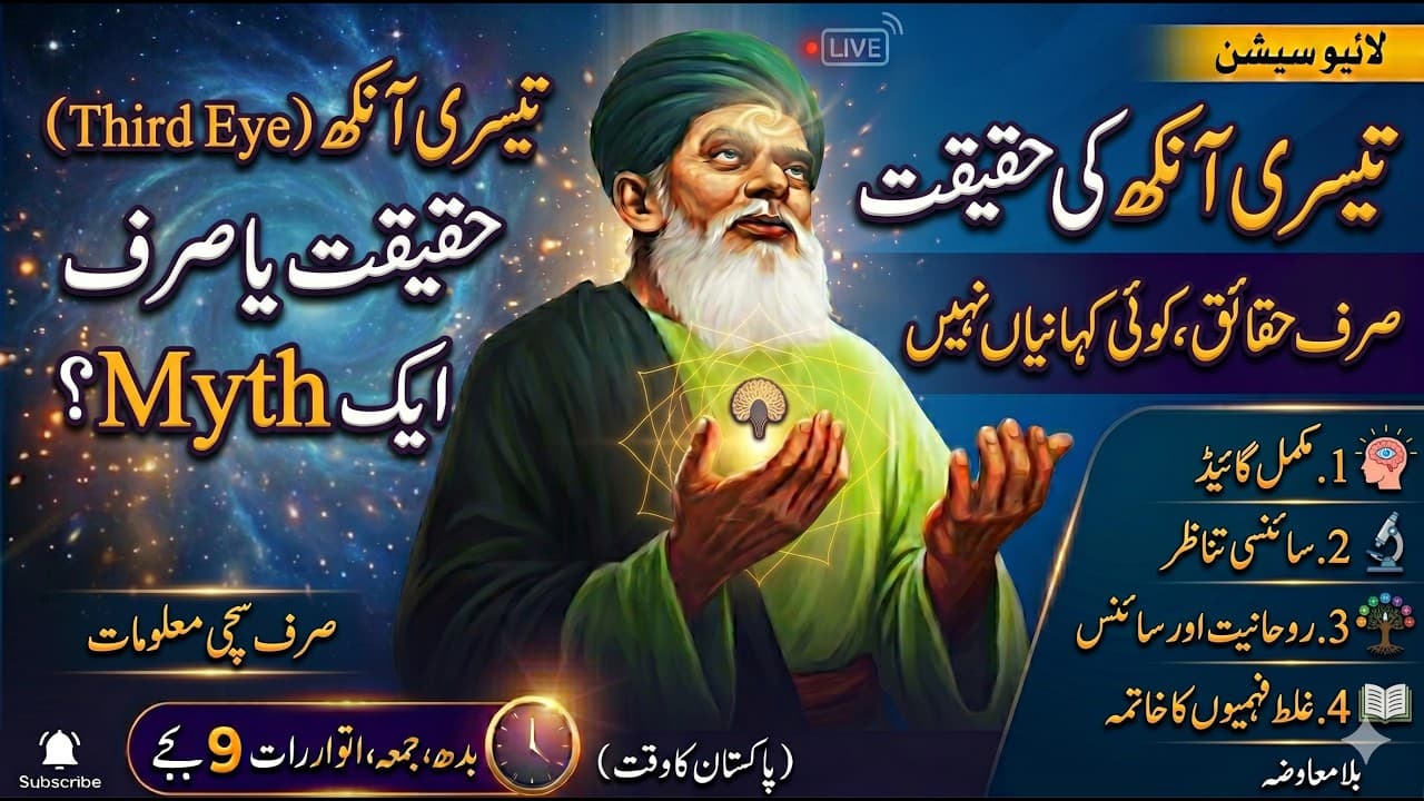 کیا تیسری آنکھ واقعی کھل سکتی ہے؟ حقیقت اور سچائی (اردو گائیڈ)