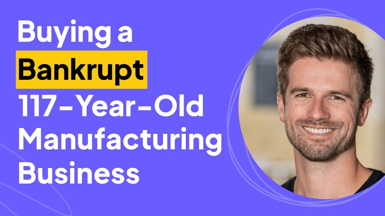 Buying a Bankrupt 117 Year Old Manufacturer | Jens Grudno Interview