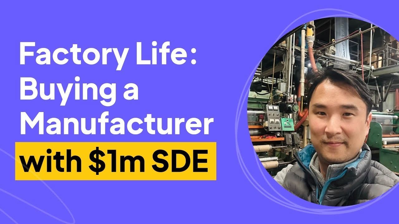 How to Buy a Manufacturer with $1m in Cash Flow | Ben Jasper Interview