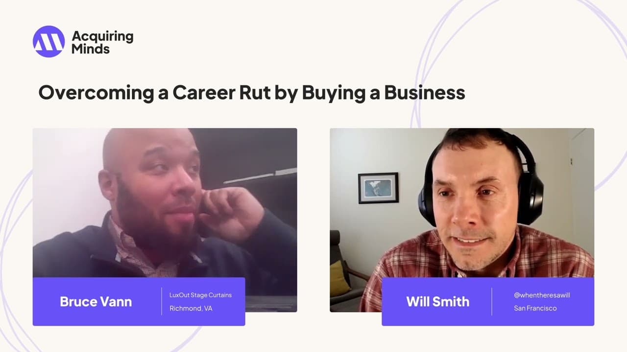 Overcoming a Career Rut by Buying a Business