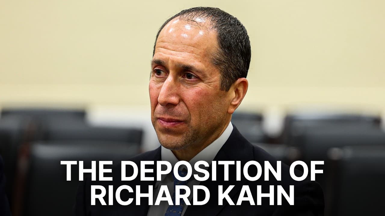 The Deposition of Richard Kahn on the Epstein Probe