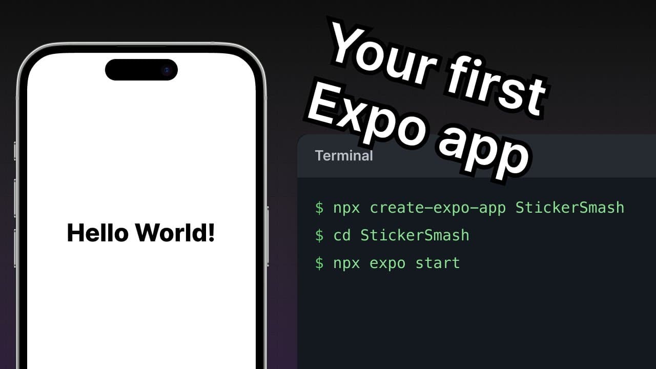 How to create your first Expo app | Universal App tutorial #1