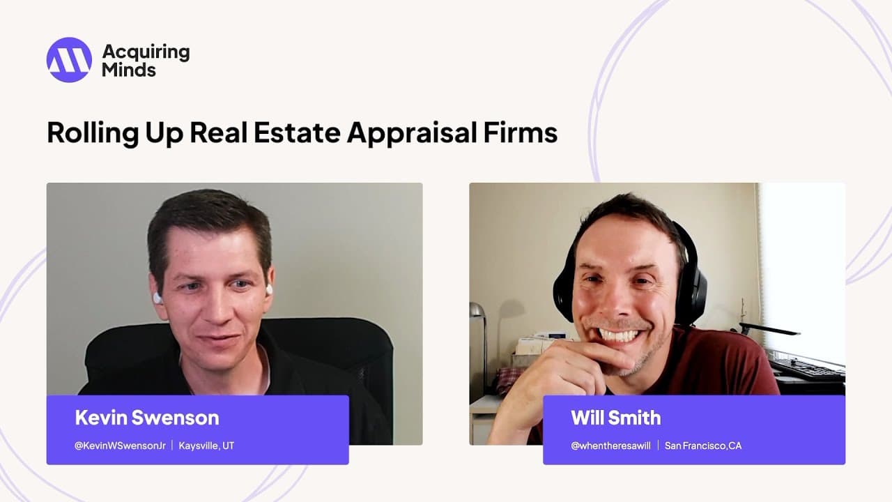 Rolling Up Real Estate Appraisal Firms