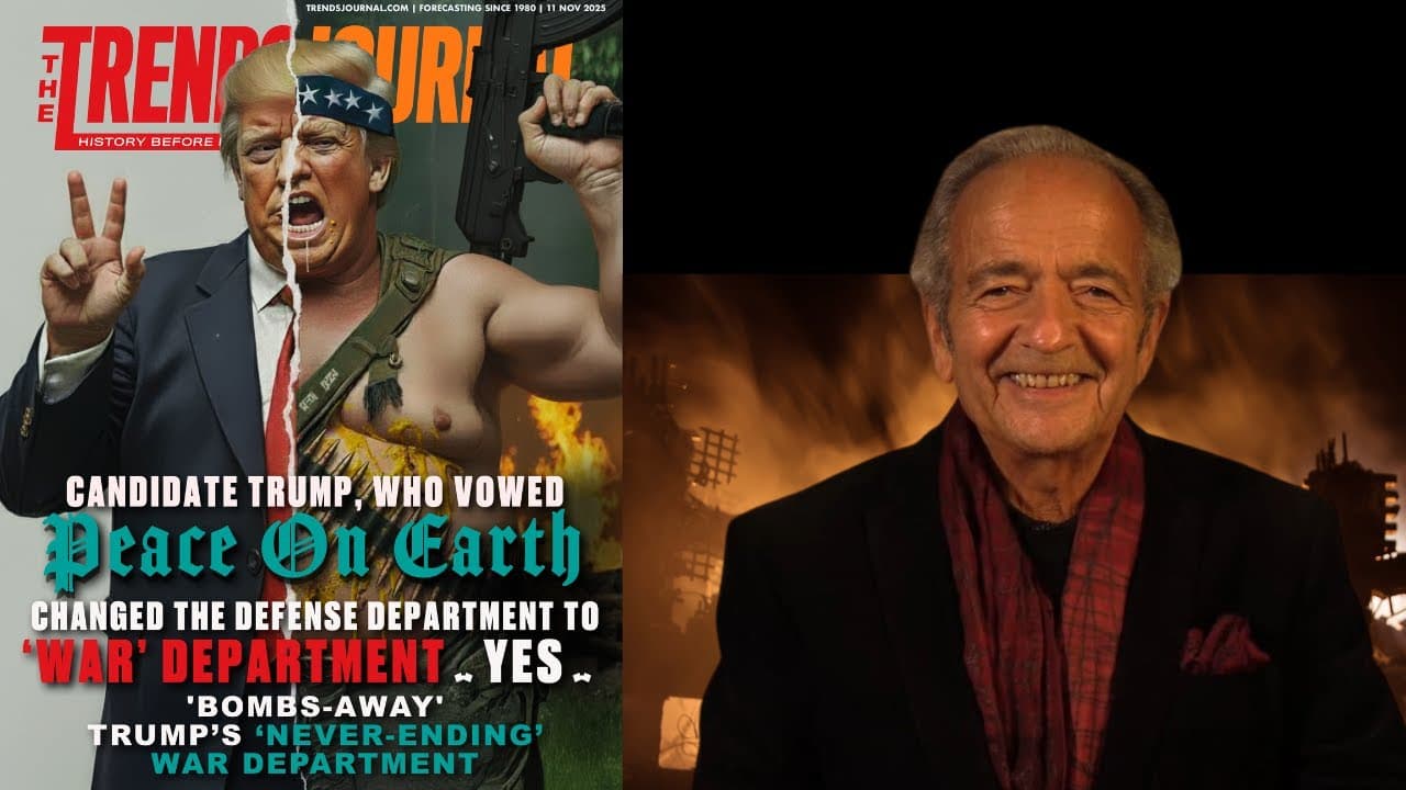 CANDIDATE TRUMP, WHO VOWED PEACE ON EARTH, CHANGED THE DEFENSE DEPARTMENT TO ‘WAR’ DEPARTMENT