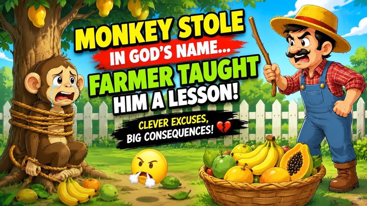 The Thief Monkey Gets a Lesson He Never Forgets | Moral Story | Cartoon Friends TV