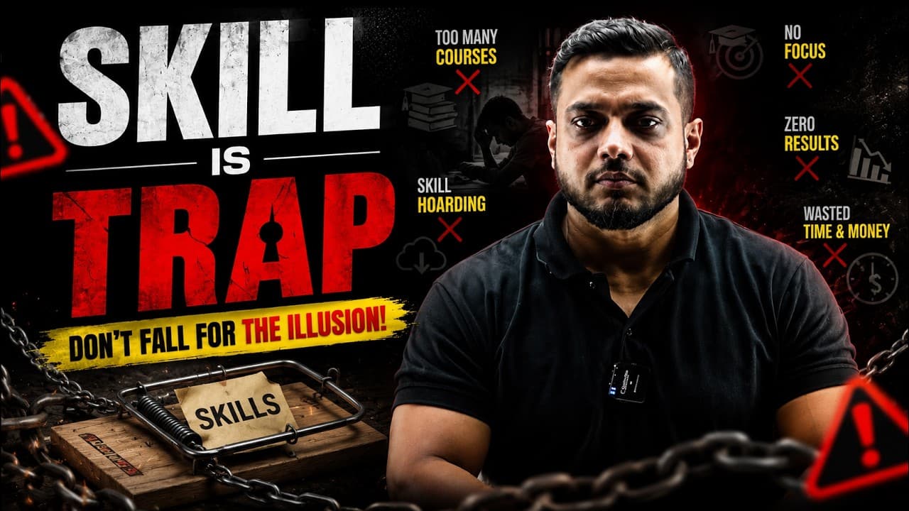 Aaj ham skill ke piche kyo bhah re hai, skills ke trap me ho tum.#trending #pw_motivation