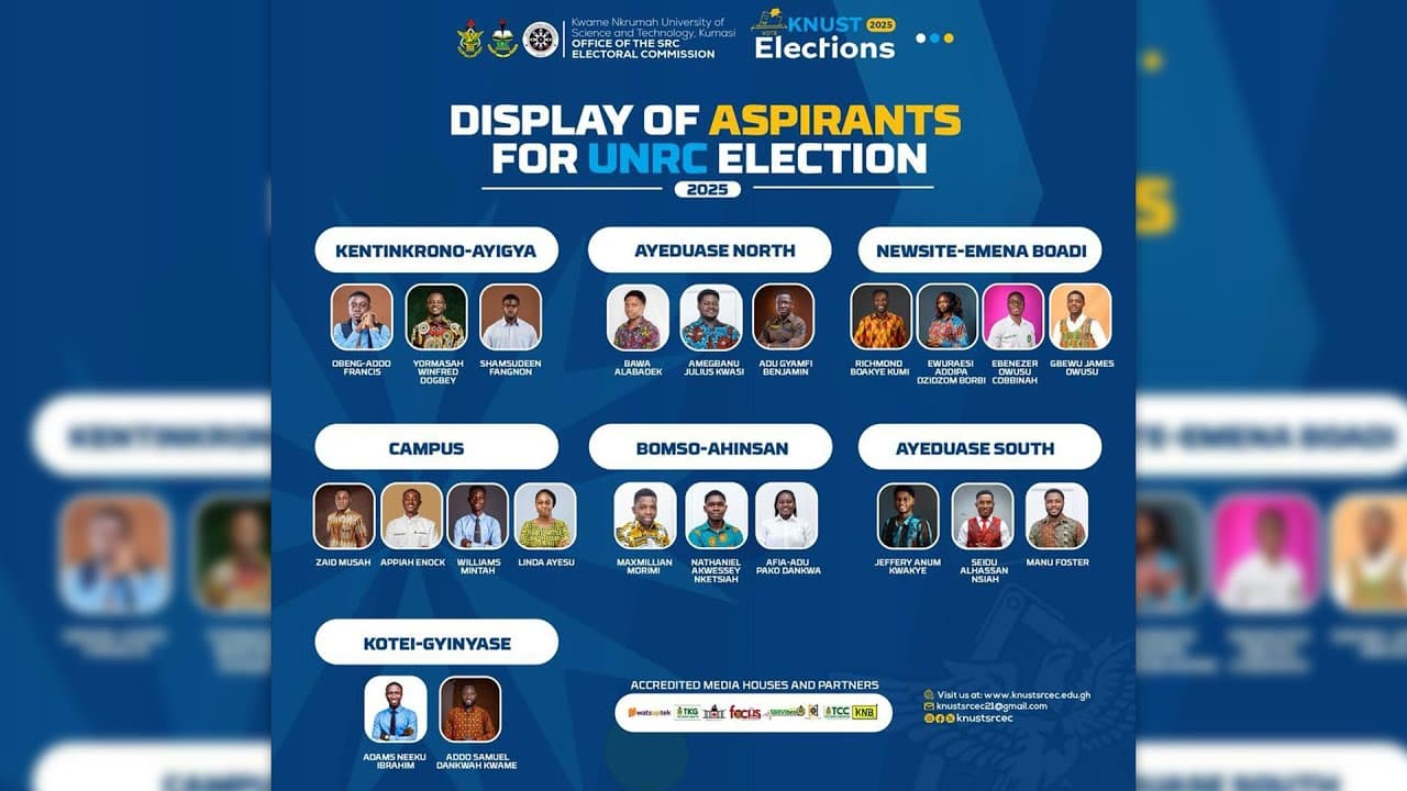 KNUST SRC || VETTING OF THE CANDIDATES FOR THE 2025 UNRC ELECTIONS