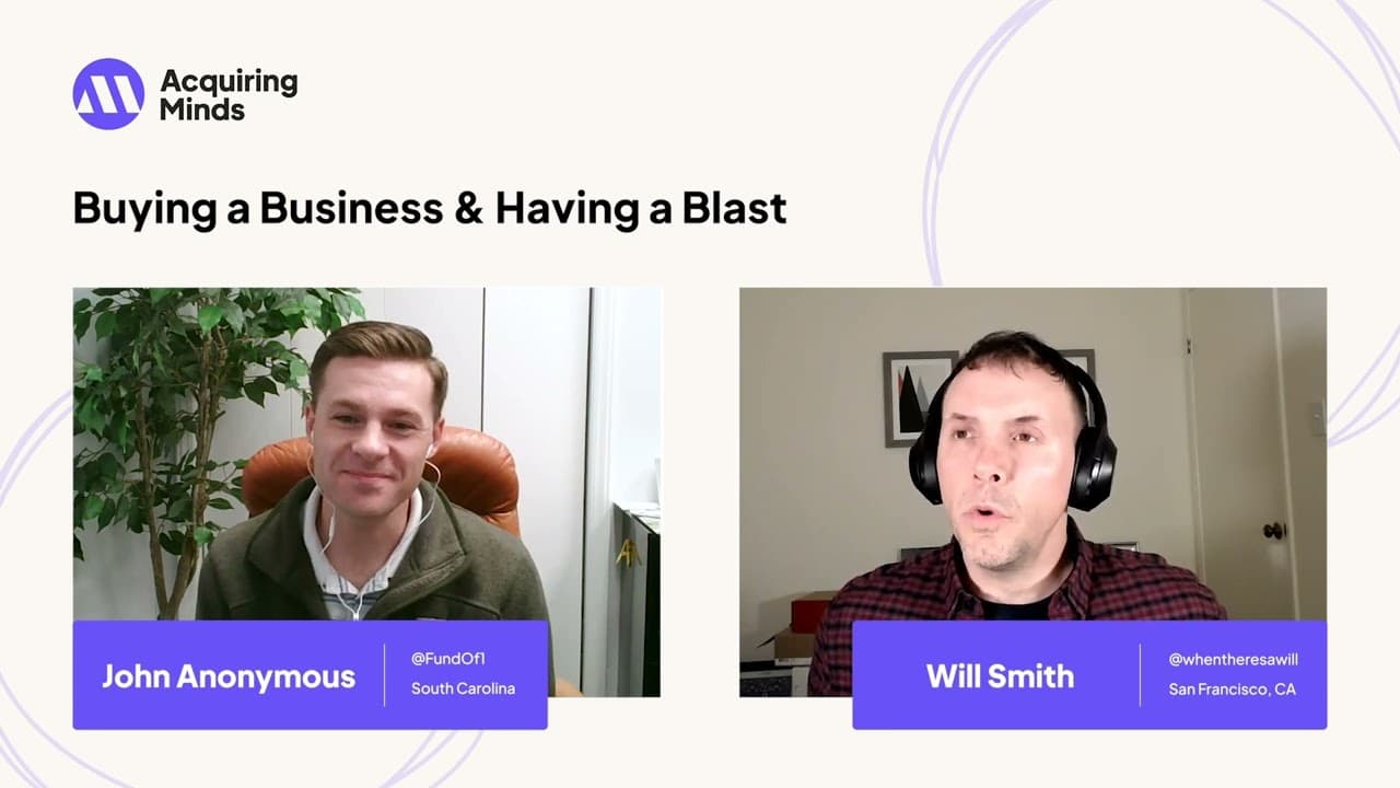 Buying a Business & Having a Blast