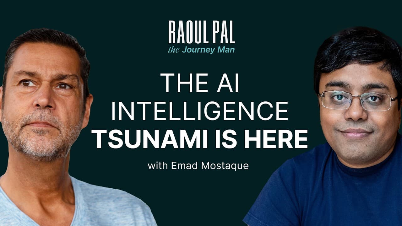 The AI Intelligence Tsunami Is Here | Raoul Pal The Journey Man with Emad Mostaque