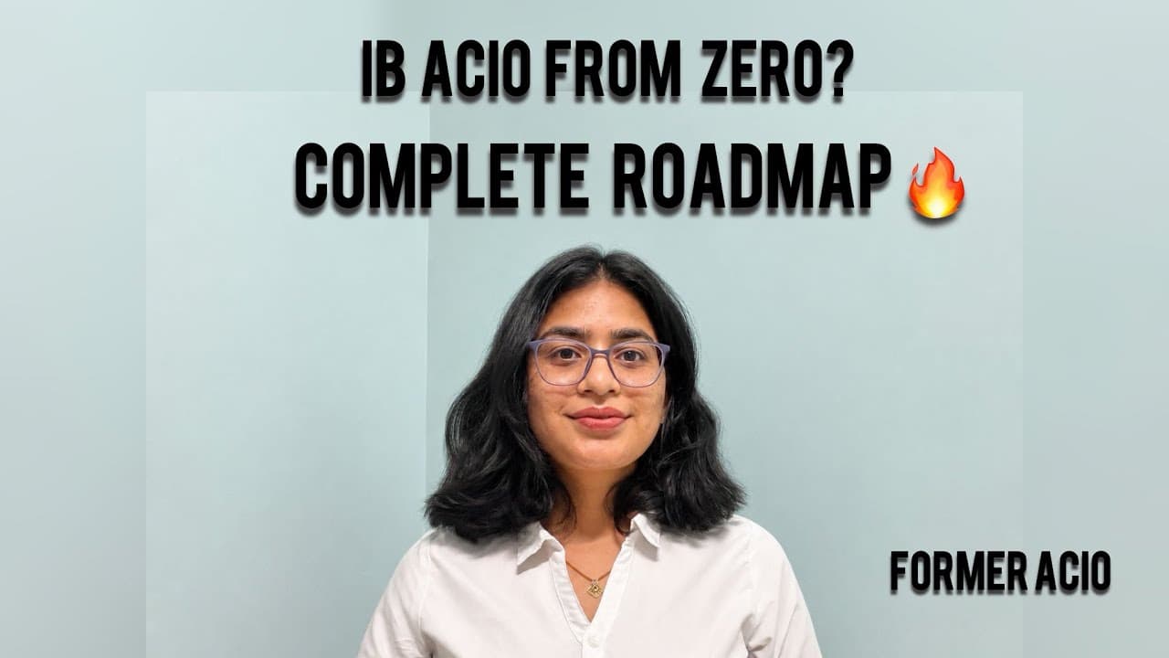 IB ACIO Beginner Guide 🔥 Complete Preparation Strategy, Books & Resources