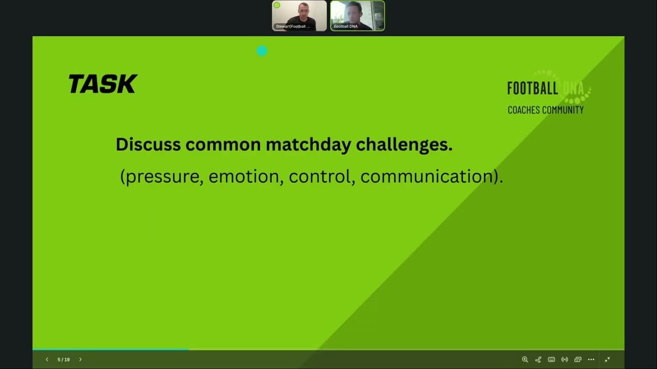 How To Coach On Match Day   Football DNA Community