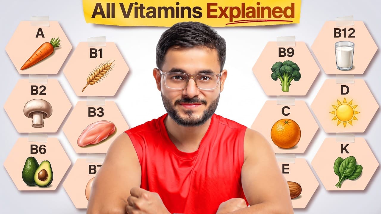 The 13 Vitamins Your Body Needs (EAT LIKE THIS!) 🇮🇳
