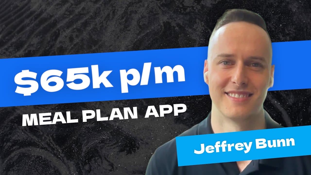 Scaling and exiting a $65k MRR with meal planning app - Jeffrey Bunn, Mealime & Clearful