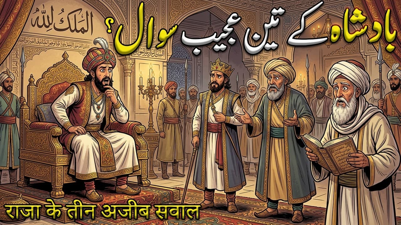 Badshah Ke Teen Ajeeb Sawal | राजा के तीन अजीब सवाल | Moral Story In Urdu Hindhi | Asim Voice