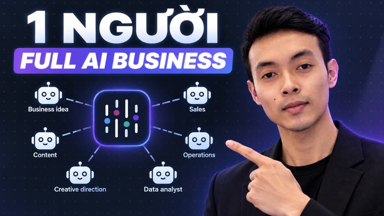 Hướng Dẫn 1 Người Xây Dựng Toàn Bộ Công Việc Kinh Doanh Online với AI Agent