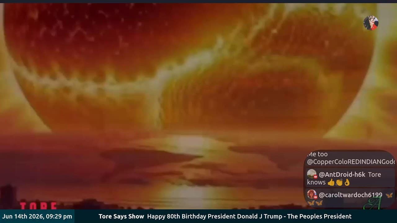 Tore Says Show Happy Birthday President Trump!