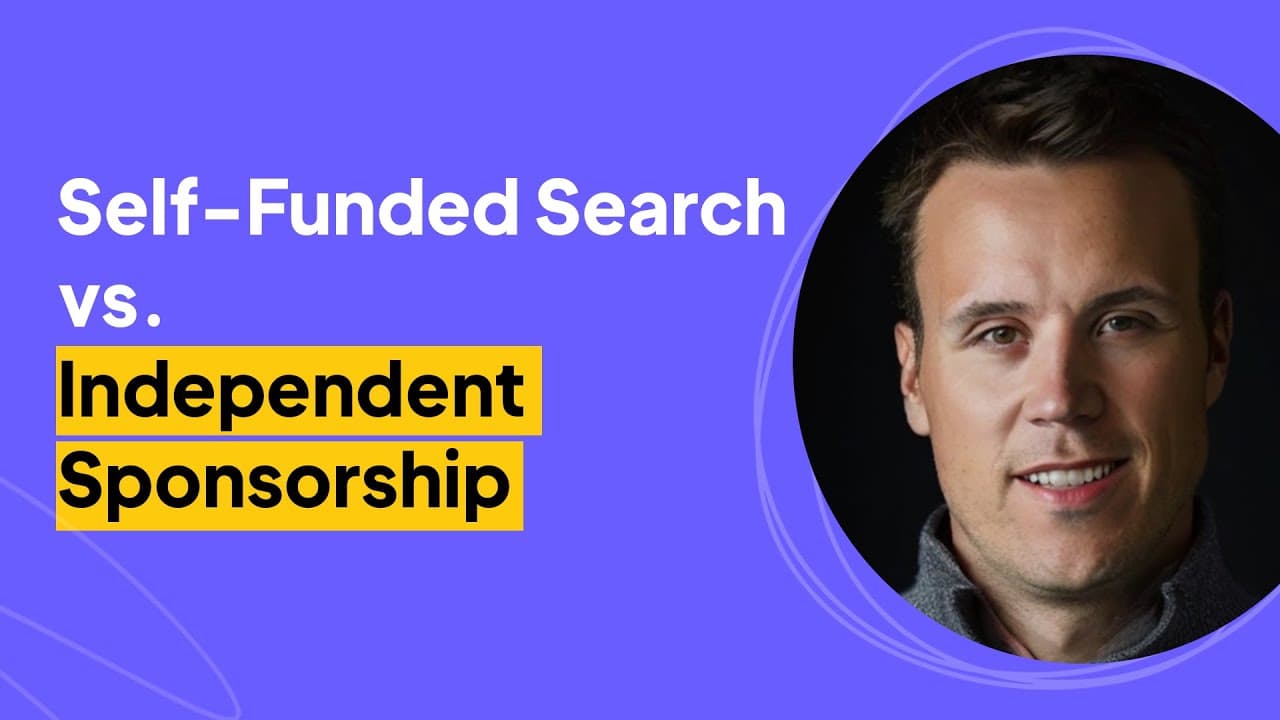Self-Funded Search vs. Independent Sponsorship | Niklas James Interview